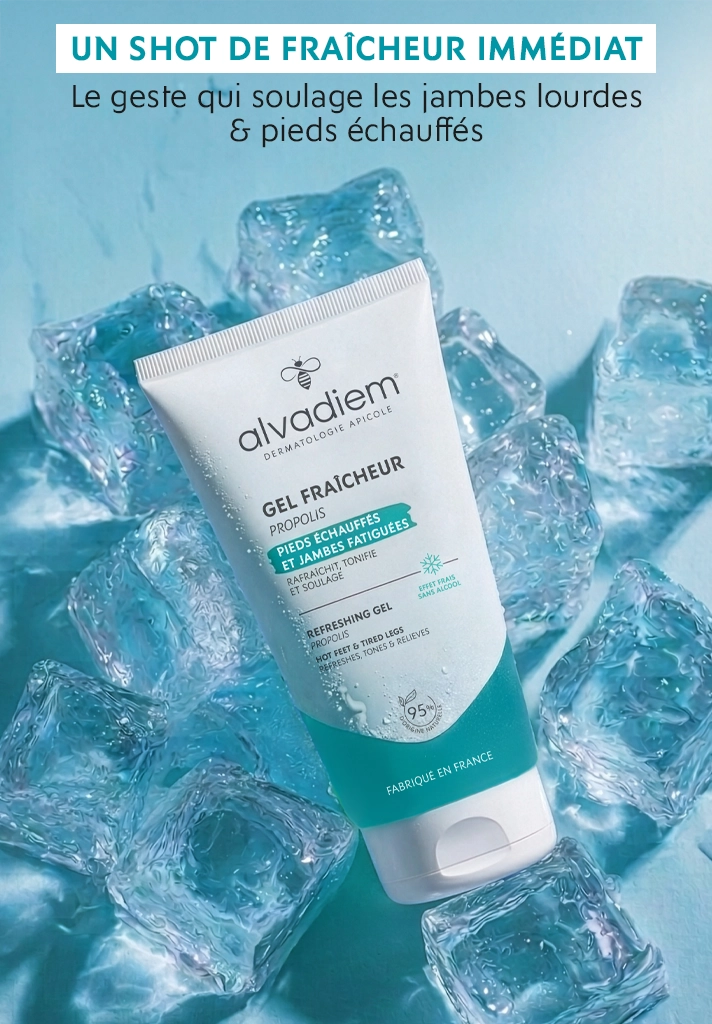 Gel fraîcheur - soulage jambes lourdes et pieds échauffés