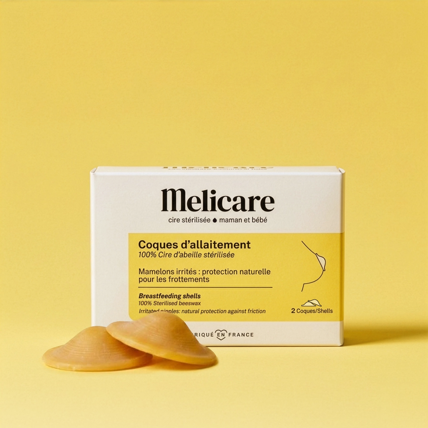 Coques d'allaitement Melicare