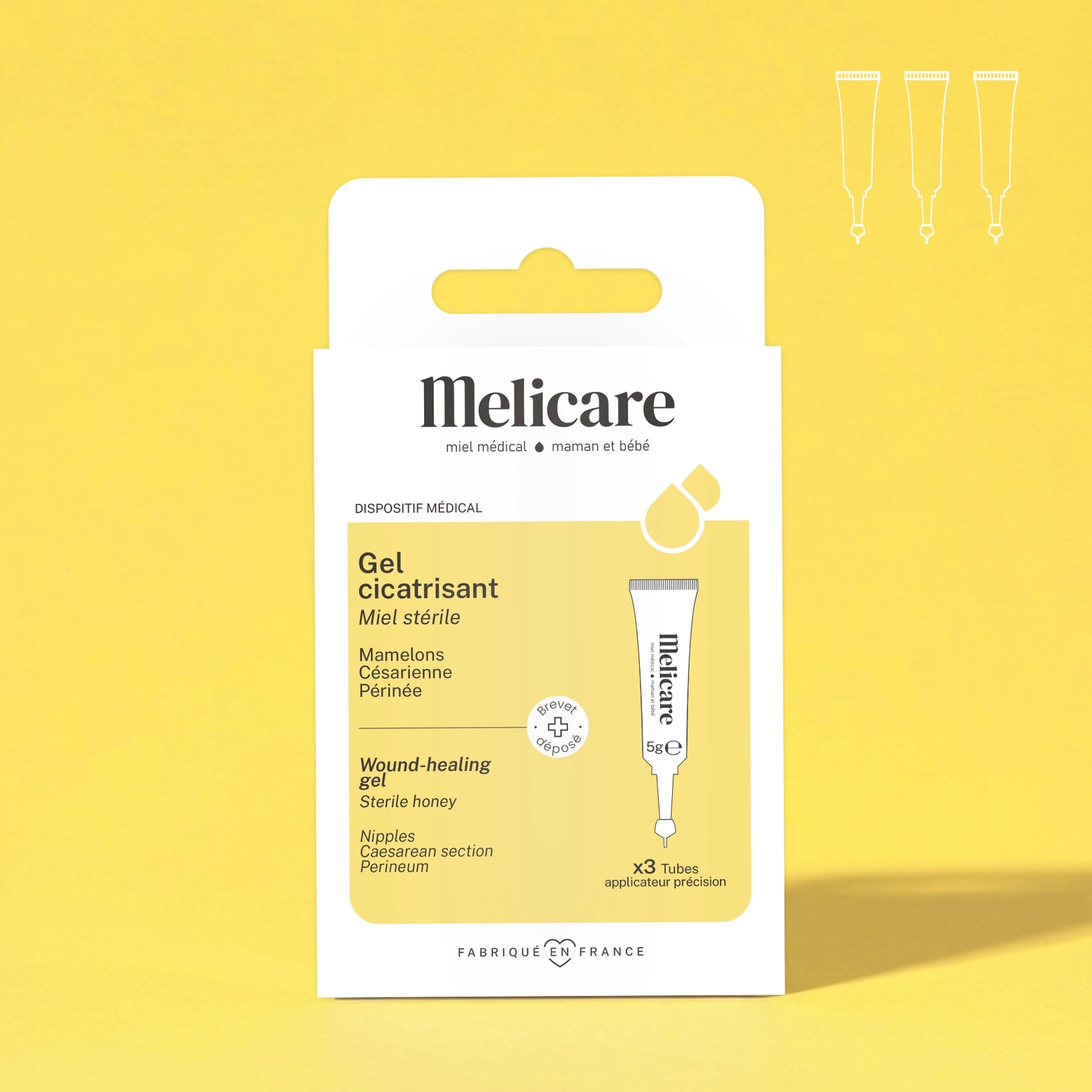 Monodose Gel cicatrisant Melicare 3x5g