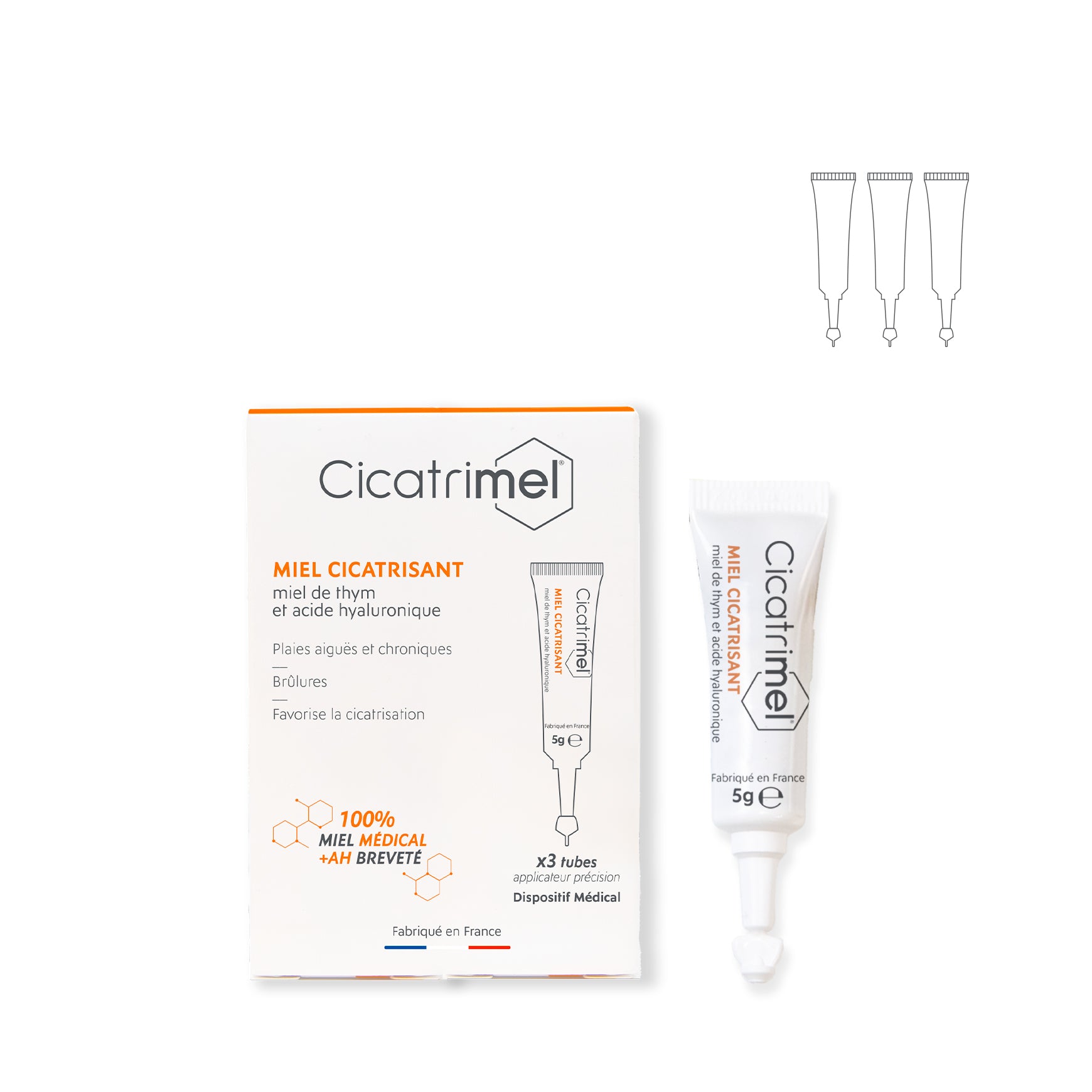 Monodose Miel Cicatrisant Cicatrimel 3x5g